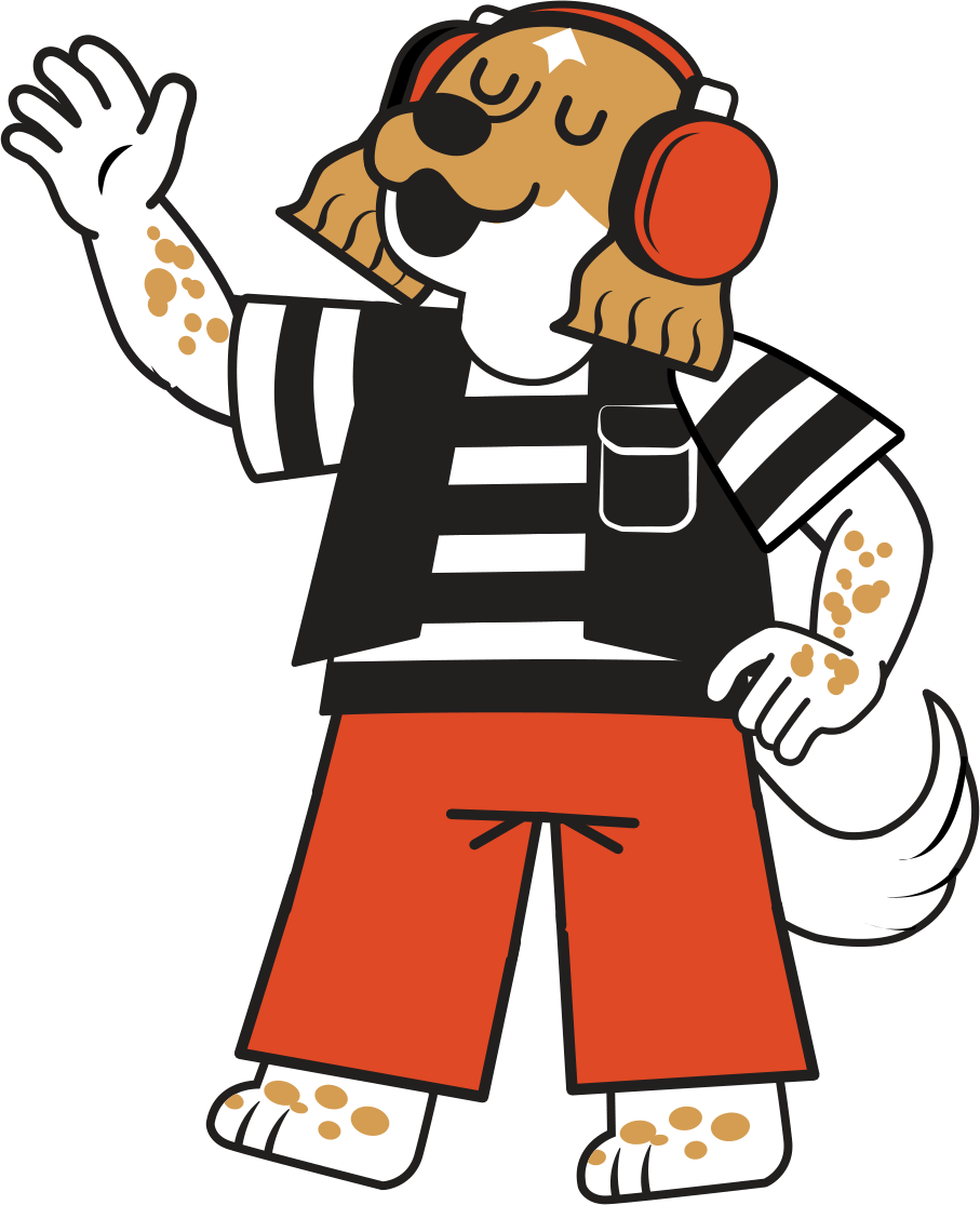Maskot REMIX melambai